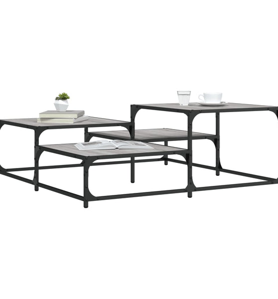 Couchtisch Grau Sonoma 107x107x40 cm Holzwerkstoff