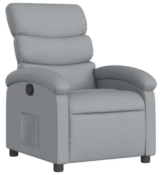 Relaxsessel Hellgrau Stoff