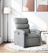 Relaxsessel Hellgrau Stoff