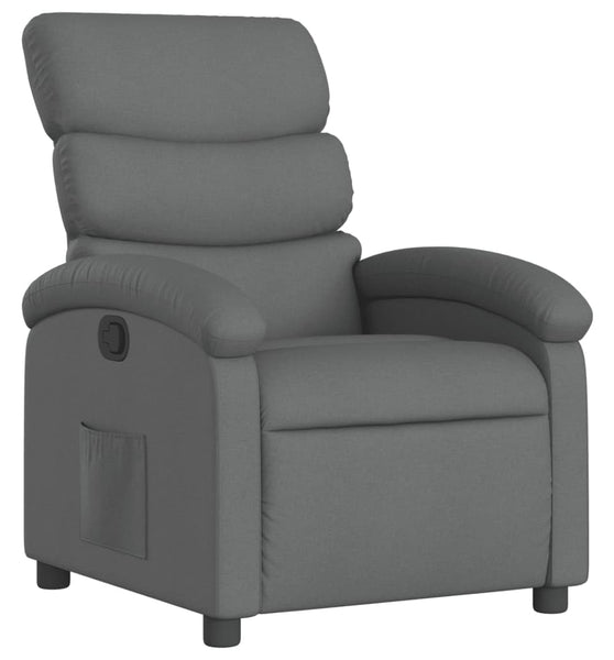 Relaxsessel Dunkelgrau Stoff