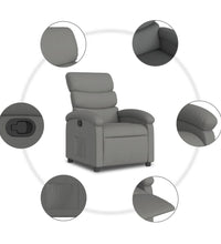 Relaxsessel Dunkelgrau Stoff