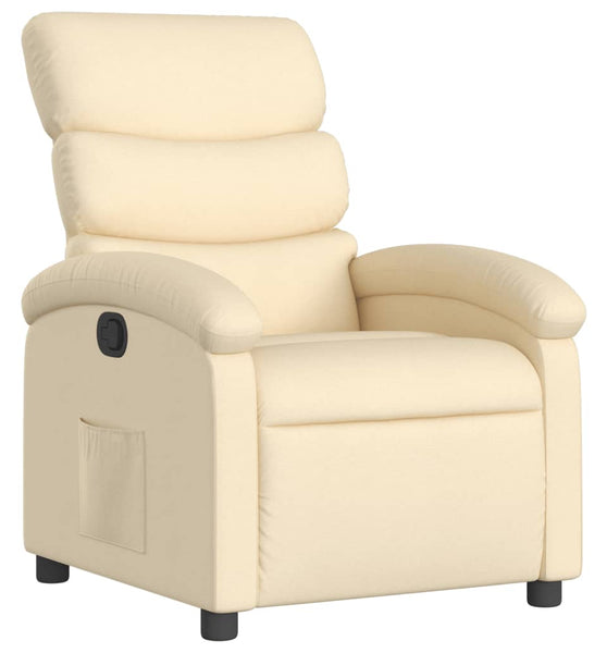 Relaxsessel Creme Stoff