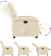 Relaxsessel Creme Stoff