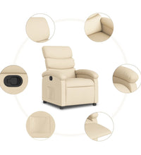 Relaxsessel Creme Stoff