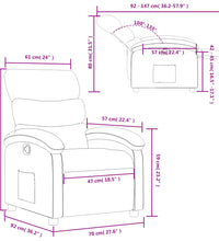 Relaxsessel Creme Stoff