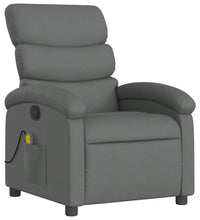 Massagesessel Dunkelgrau Stoff