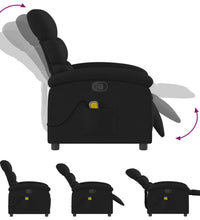 Massagesessel Schwarz Stoff
