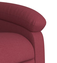 Massagesessel Weinrot Stoff