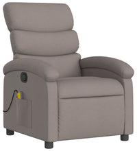 Massagesessel Taupe Stoff