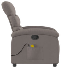 Massagesessel Taupe Stoff