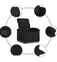 Relaxsessel Schwarz Kunstleder
