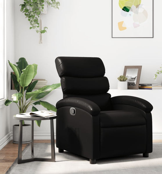 Relaxsessel Schwarz Kunstleder