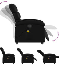 Massagesessel Schwarz Kunstleder