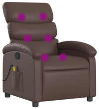 Massagesessel Braun Kunstleder