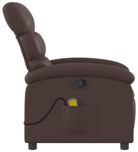 Massagesessel Braun Kunstleder