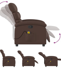 Massagesessel Braun Kunstleder