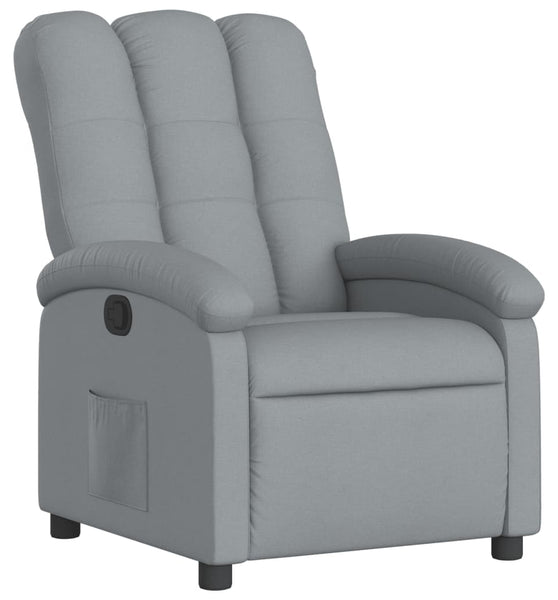 Relaxsessel Hellgrau Stoff