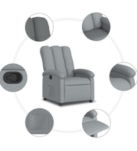 Relaxsessel Hellgrau Stoff