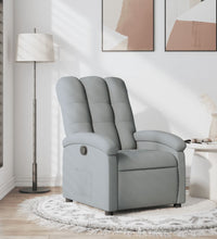 Relaxsessel Hellgrau Stoff