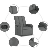 Relaxsessel Dunkelgrau Stoff