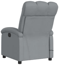 Massagesessel Hellgrau Stoff