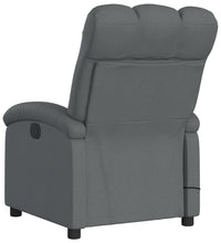 Massagesessel Dunkelgrau Stoff