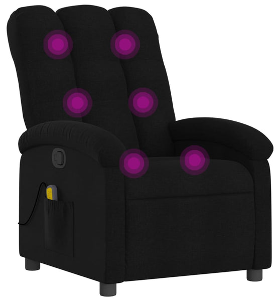 Massagesessel Schwarz Stoff