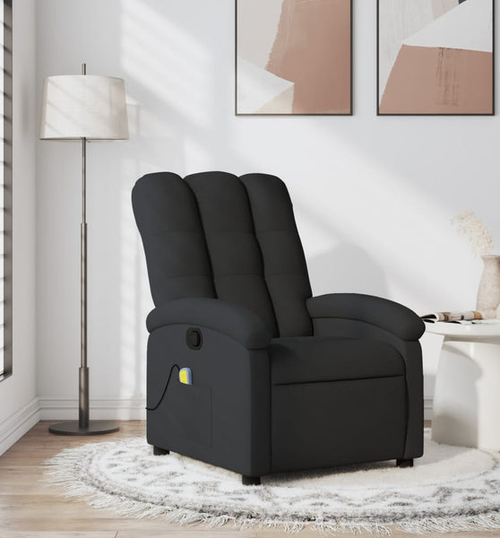 Massagesessel Schwarz Stoff