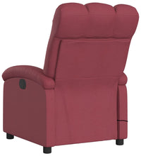 Massagesessel Weinrot Stoff