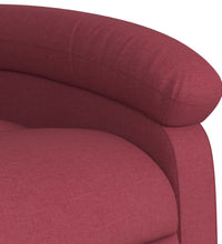 Massagesessel Weinrot Stoff