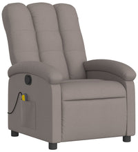 Massagesessel Taupe Stoff