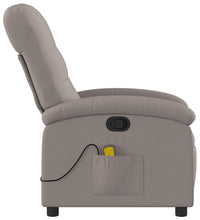 Massagesessel Taupe Stoff