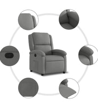 Relaxsessel Dunkelgrau Stoff