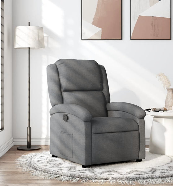 Relaxsessel Dunkelgrau Stoff