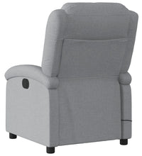 Massagesessel Hellgrau Stoff