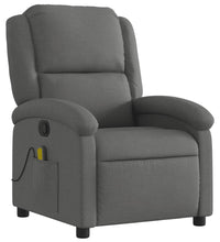 Massagesessel Dunkelgrau Stoff