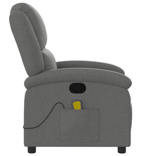 Massagesessel Dunkelgrau Stoff