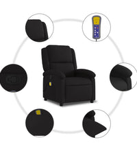 Massagesessel Schwarz Stoff
