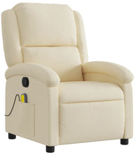 Massagesessel Creme Stoff