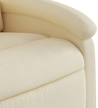 Massagesessel Creme Stoff