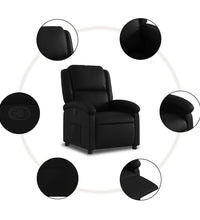Relaxsessel Schwarz Kunstleder