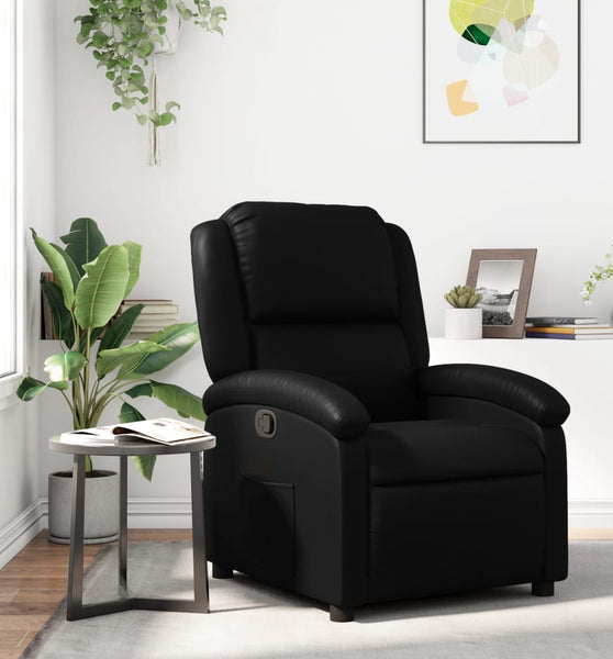 Relaxsessel Schwarz Kunstleder