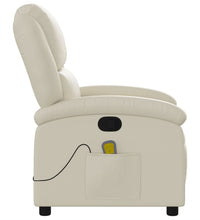 Massagesessel Creme Kunstleder