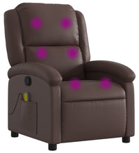 Massagesessel Braun Kunstleder