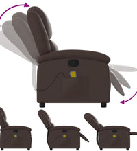 Massagesessel Braun Kunstleder