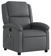 Massagesessel Grau Kunstleder