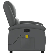 Massagesessel Grau Kunstleder