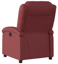 Massagesessel Weinrot Kunstleder