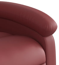 Massagesessel Weinrot Kunstleder