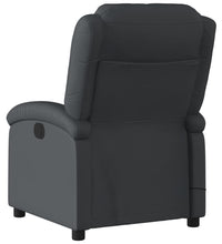 Massagesessel Schwarz Echtleder